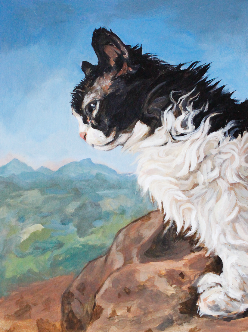 Ruby Rex Cat Pet Portrait in Victoria BC