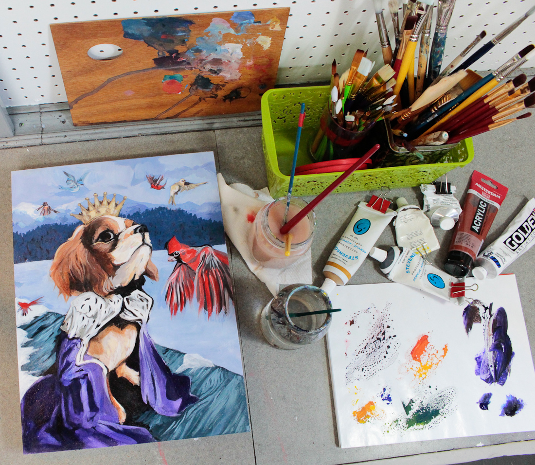 Pet portrait work in progress