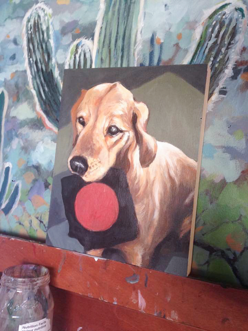 Bailey, commemorative pet portrait.